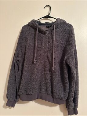 Current Air Plush Sherpa Pullover - Charcoal Gray